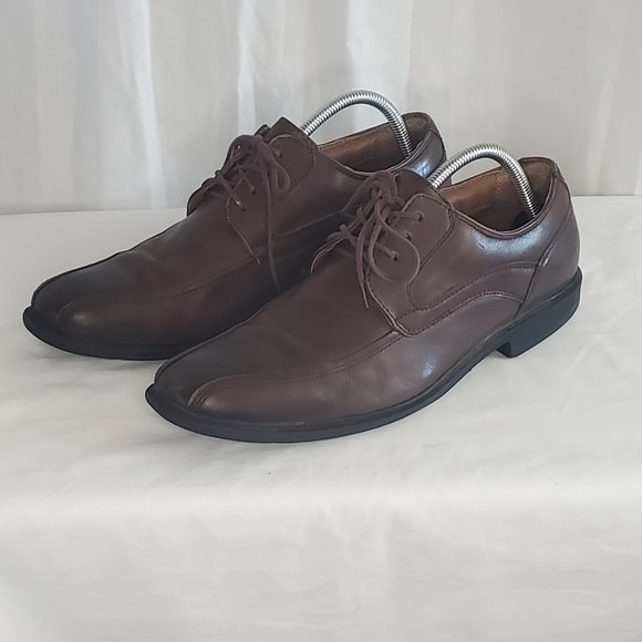 GH Bass Mens Gordon II Brown Lace Up Leather Oxford Dress Shoes Size 10 M - Picture 3 of 10